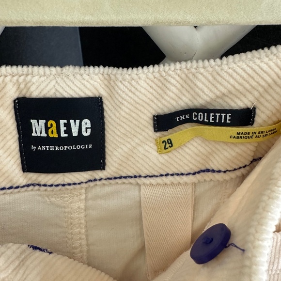 Anthropologie Colette Cropped Wide-leg Corduroy pants by Maeve - Picture 6 of 6